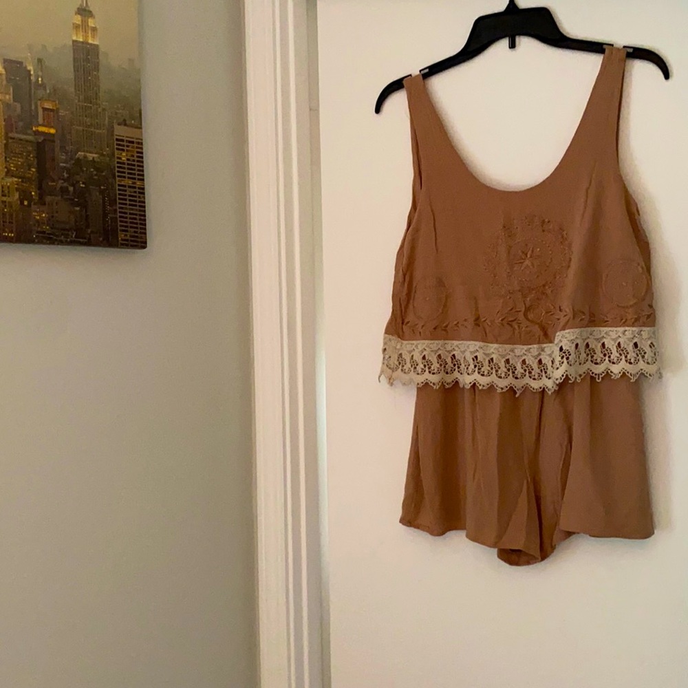 Boho mauve romper